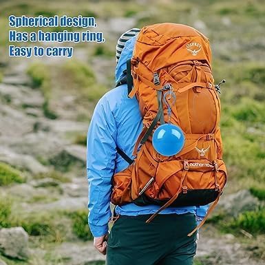 IDEA CHASERS Disposable Emergency Rain Ponchos, Waterproof Raincoats In Keychain Ball, Adult Rainwear for Camping, Cycling Outdoor Activities