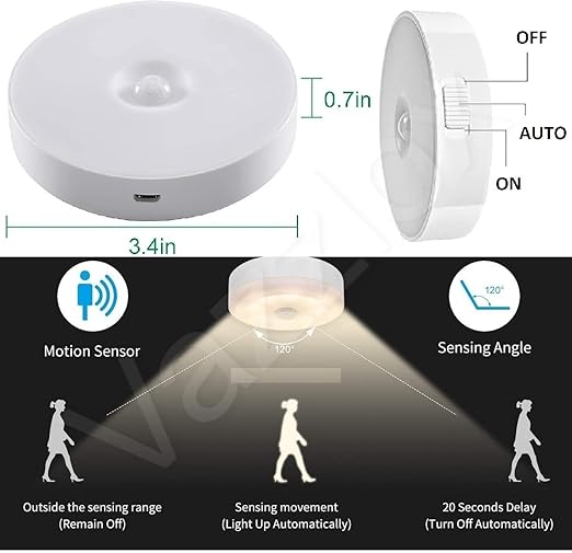 VazzLox Motion Sensor Light for Home ( pack of 2)