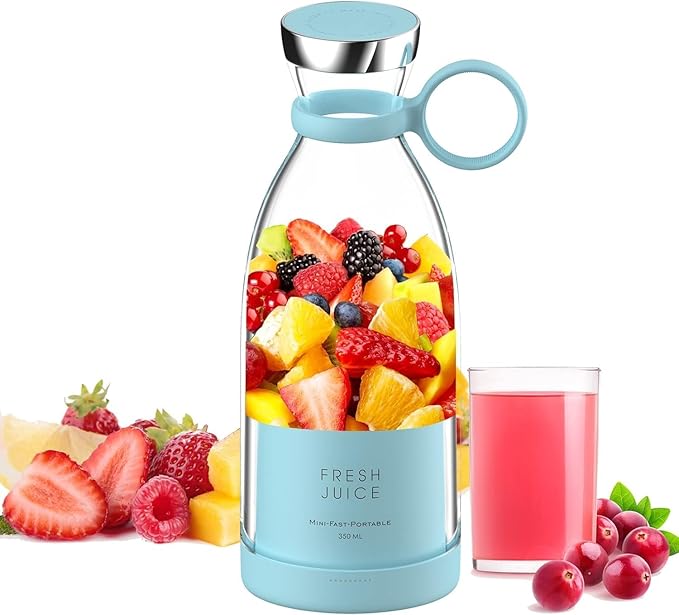 MIXEN Fresh Juice Portable Blender, 350ML Smoothie Blender Bottle