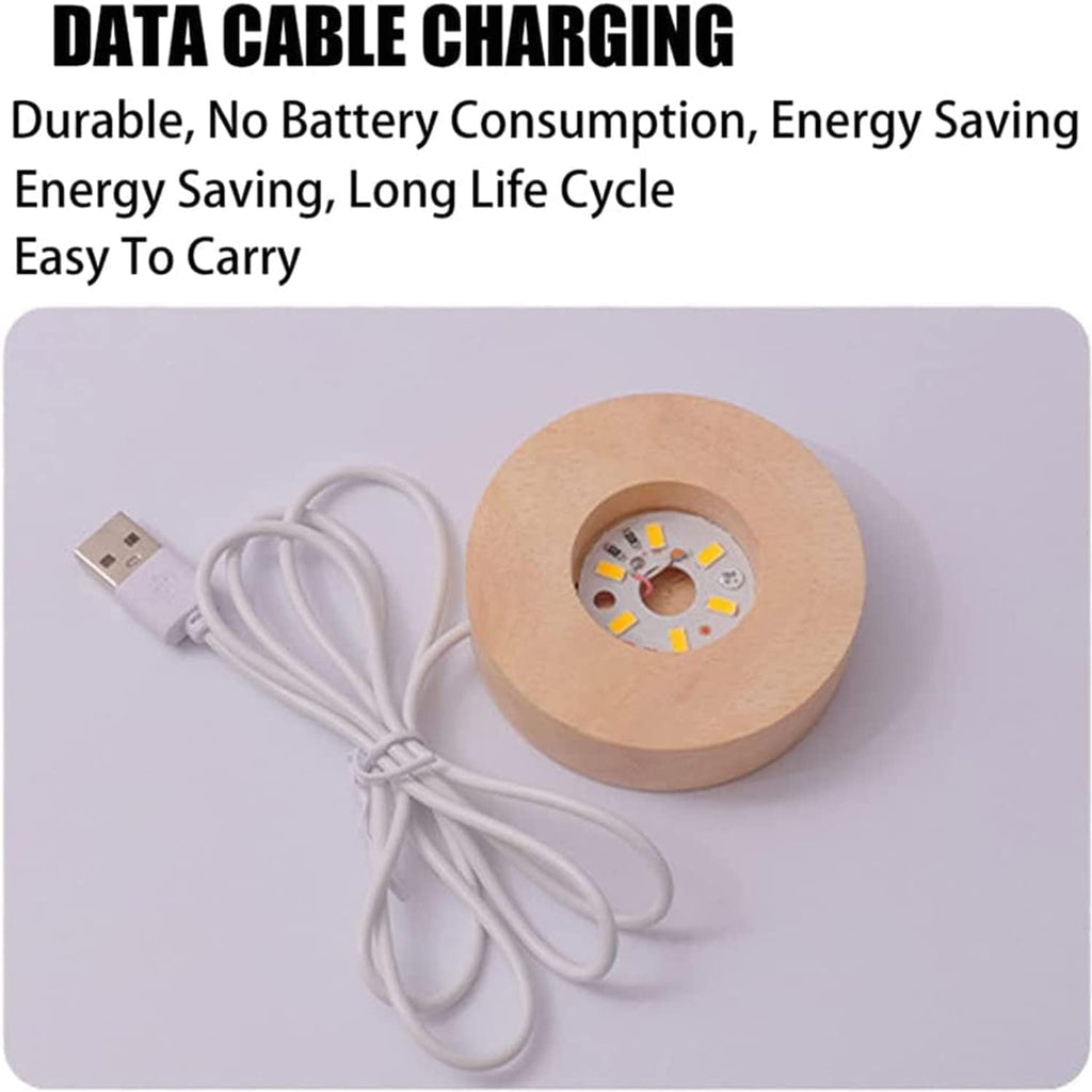 Universe Crystal Ball Lamp [ Night Light,2.4 Inch Glass Ball ]